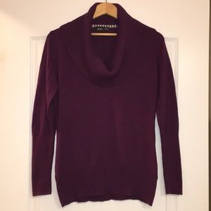Mexx purple cowl neck cotton blend sweater